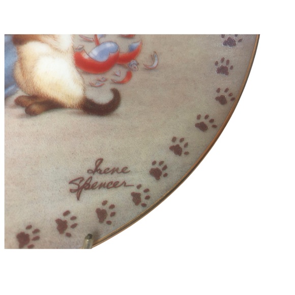 Ornamental Plate Christmas Mourning A Catnipper Plate by Irene Spencer - Picture 5 of 5